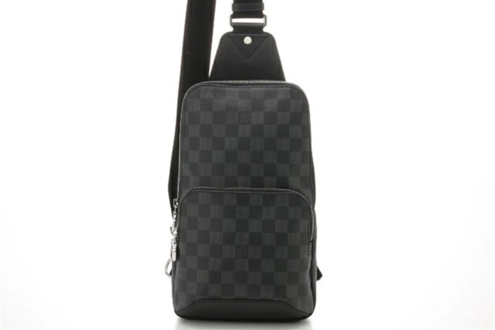 LOUIS VUITTON Shoulder Bag Body Avenue Slingback Damier Graphite Black